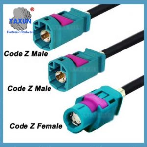 HSD LVDS 4-Core Y Type 1 to 2 splitter Z Male-Female Connector Wire Video Cable