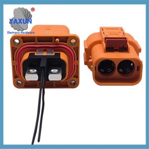 High-Voltage Connector Two-Core Small Current Straight Plug New Energy Electric Vehicle Male and Female