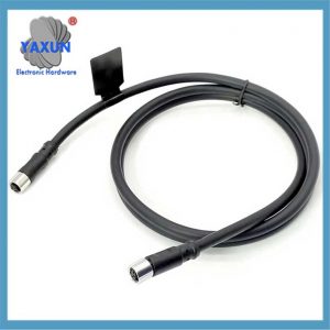 M8 Female to Female 5 Pin Cordsets, Straight B Coding Industrial Sensor Connector 8mm Connector Solder Type Overmold Cable 1M AWG22