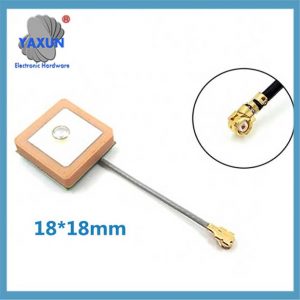 18*18mm 28dBi high gain GPS, Beidou built-in active ceramic antenna IPEX connector