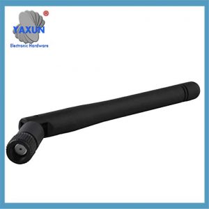 Magnetic straw antenna connection assembly