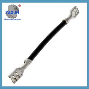 White Jumper Lead Female Quick Connect (4.8 x 0.8mm) to Female, Male Quick Connect (4.8 x 0.8mm) 3.94 (100.00mm)